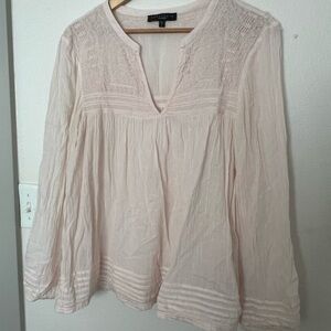 Sanctuary Light Pink Lace Blouse